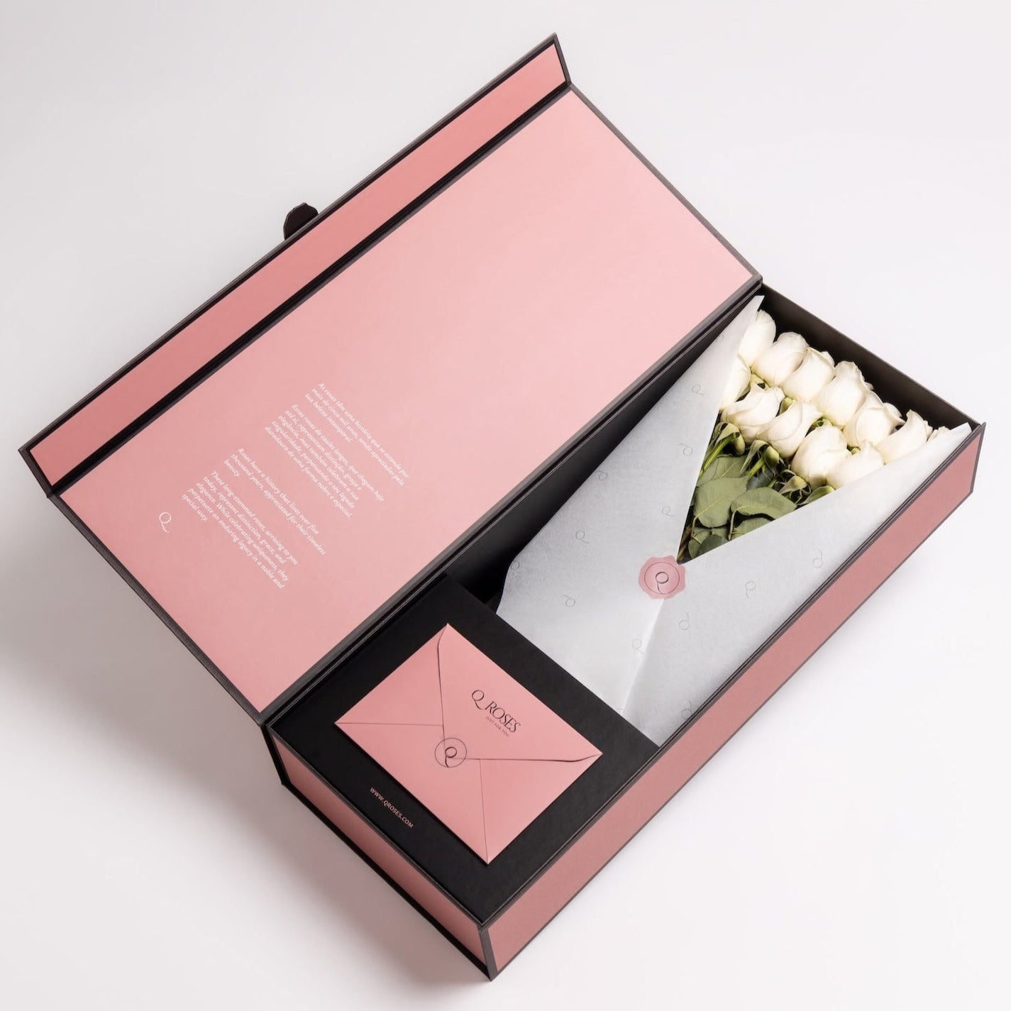Premium White Rose Bouquet in a Luxury Box