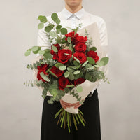 Premium Bouquet of 12 Red Roses